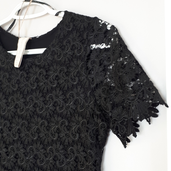 Zara Black Lace Dress NWOT - Picture 6 of 8